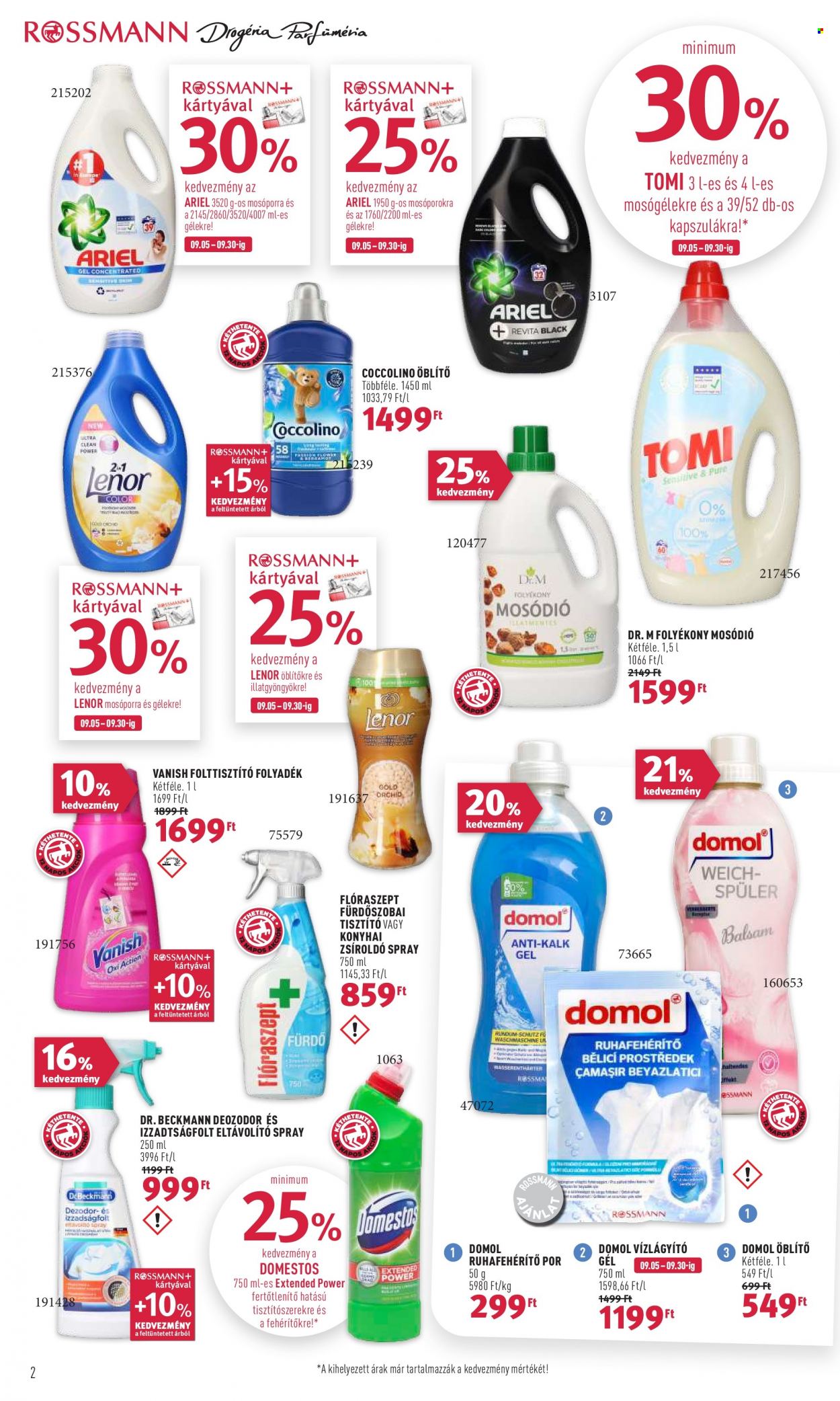 Rossmann akciós újságok - 2022.09.19 - 2022.09.30. Oldal 2