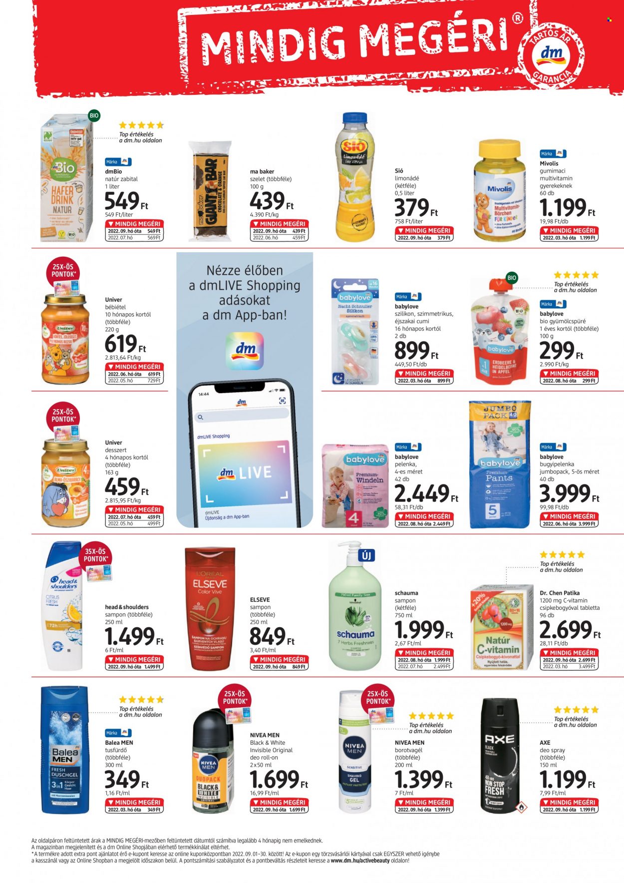 dm drogerie markt akciós újságok - 2022.09.01 - 2022.09.30. Oldal 2