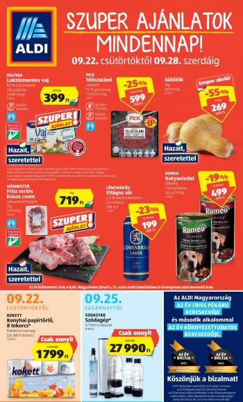 Újság Aldi - 2022.09.22 - 2022.09.28.