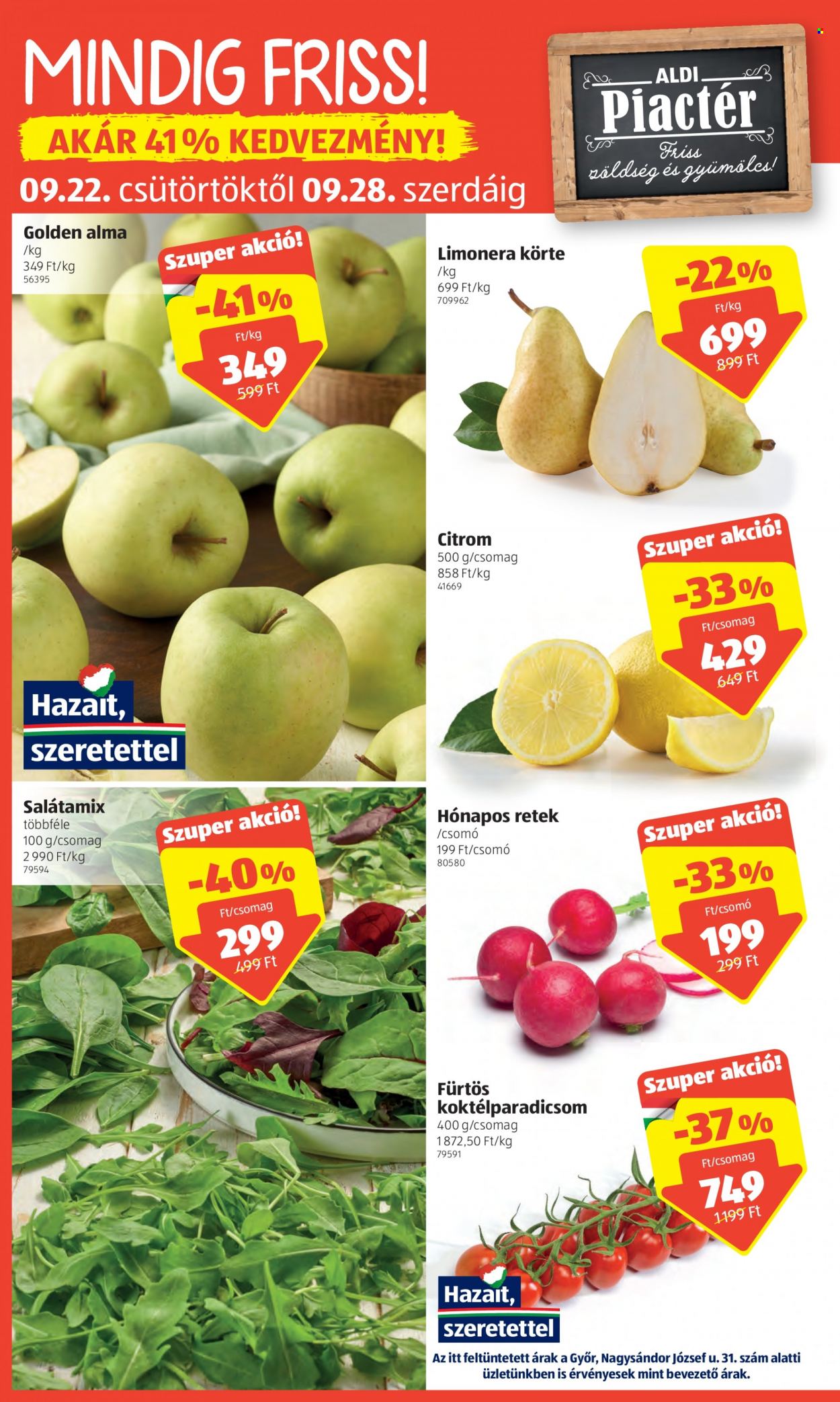 Aldi akciós újságok - 2022.09.22 - 2022.09.28. Oldal 2