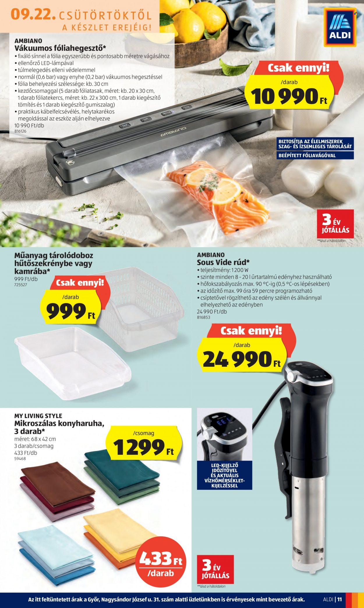 Aldi akciós újságok - 2022.09.22 - 2022.09.28. Oldal 11