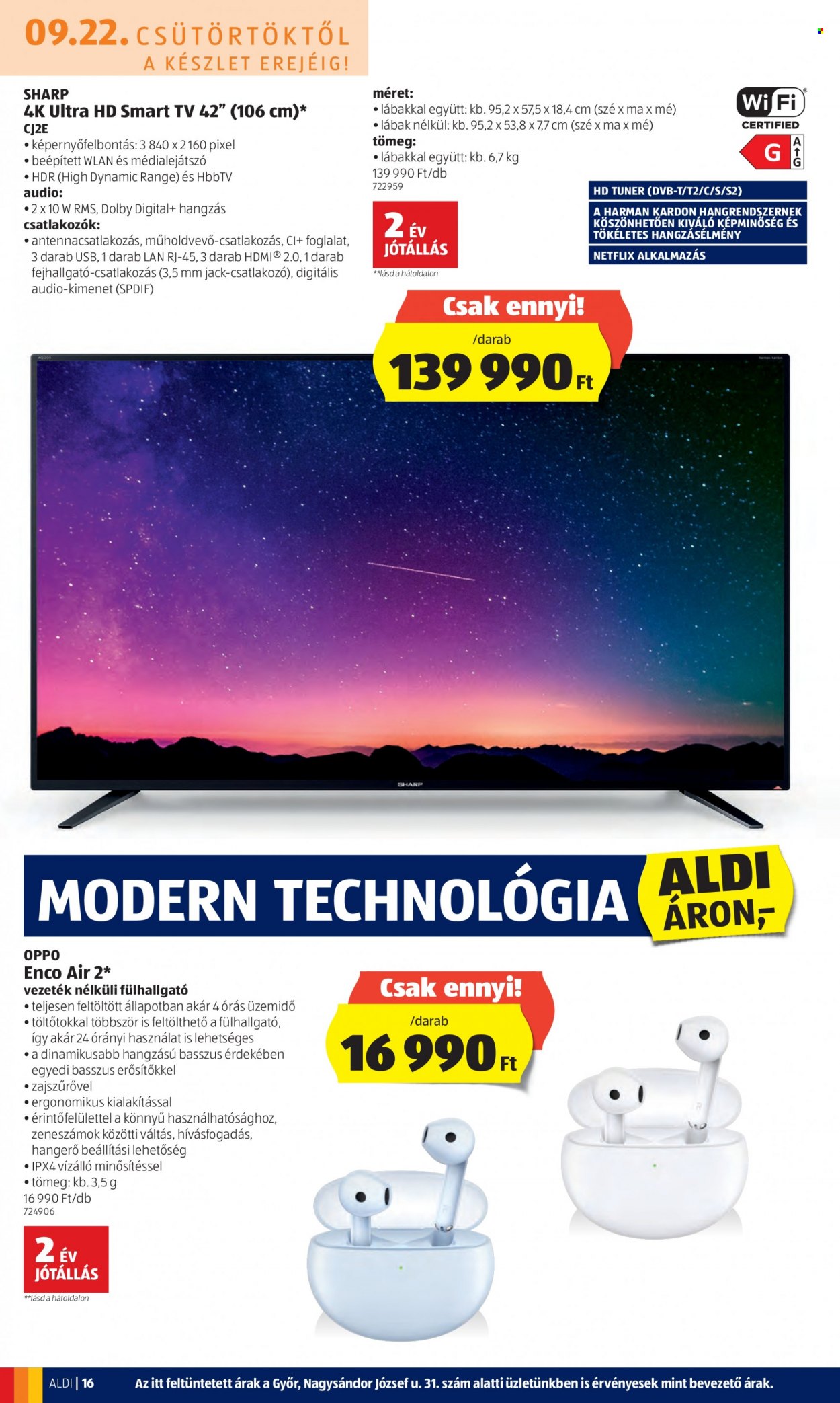 Aldi akciós újságok - 2022.09.22 - 2022.09.28. Oldal 16