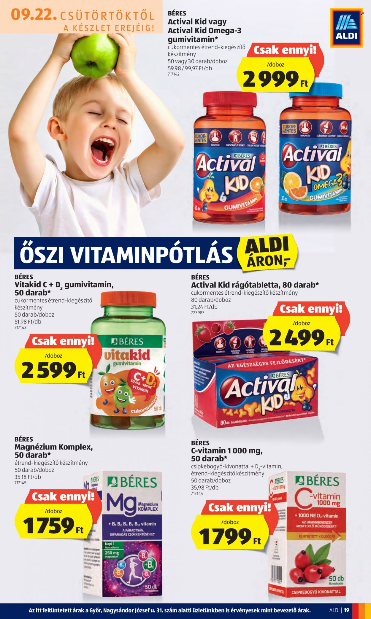 Aldi akciós újságok - 2022.09.22 - 2022.09.28. Oldal 19