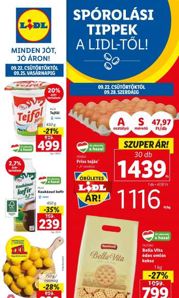 Újság Lidl - 2022.09.22 - 2022.09.28.