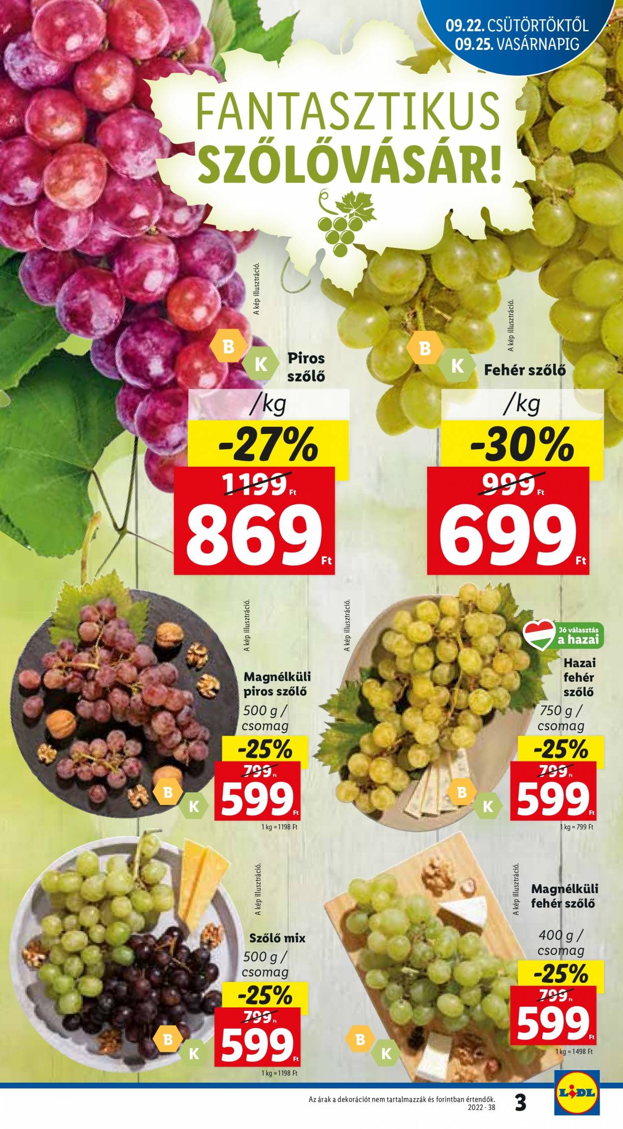 Lidl akciós újságok - 2022.09.22 - 2022.09.28. Oldal 3