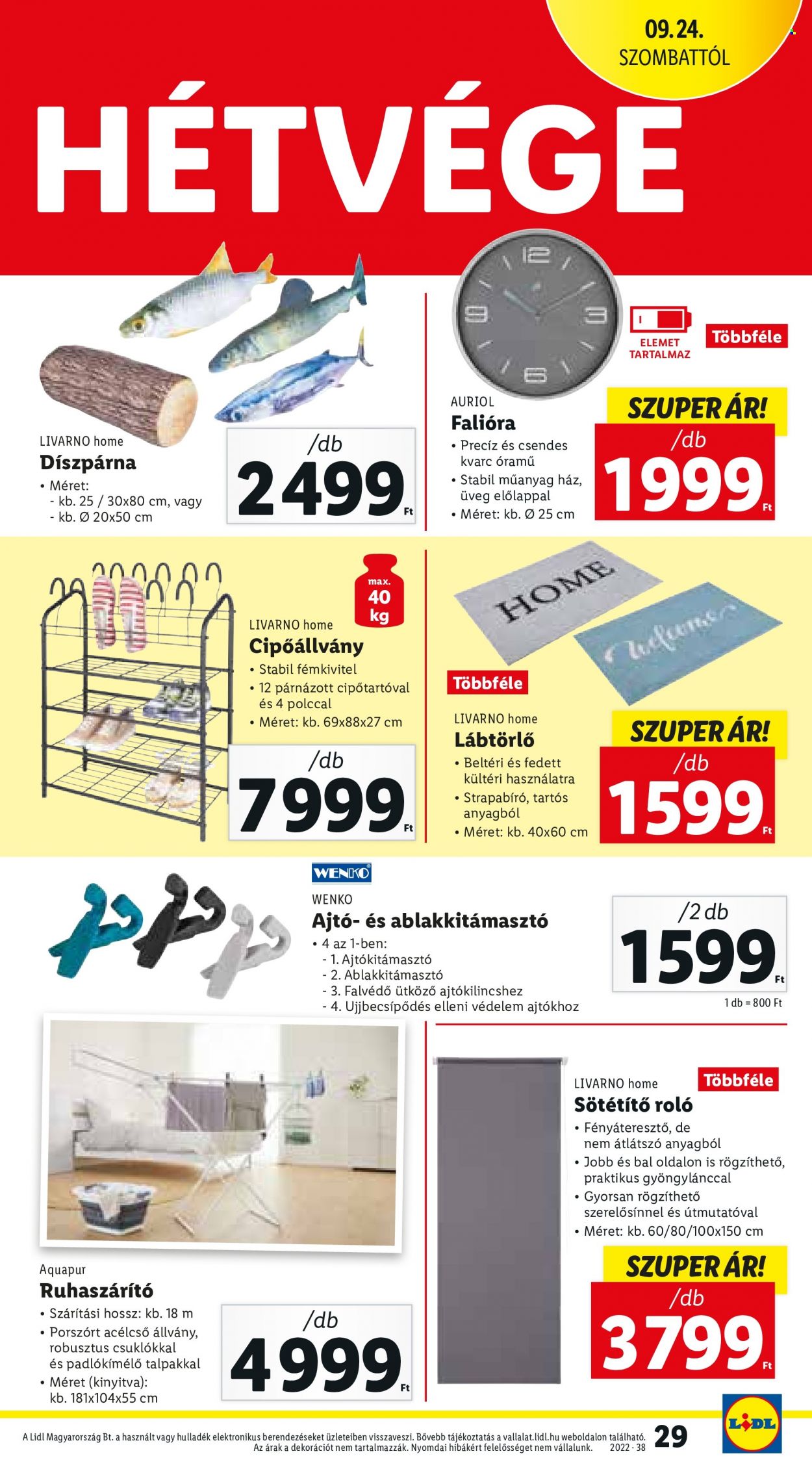 Lidl akciós újságok - 2022.09.22 - 2022.09.28. Oldal 29