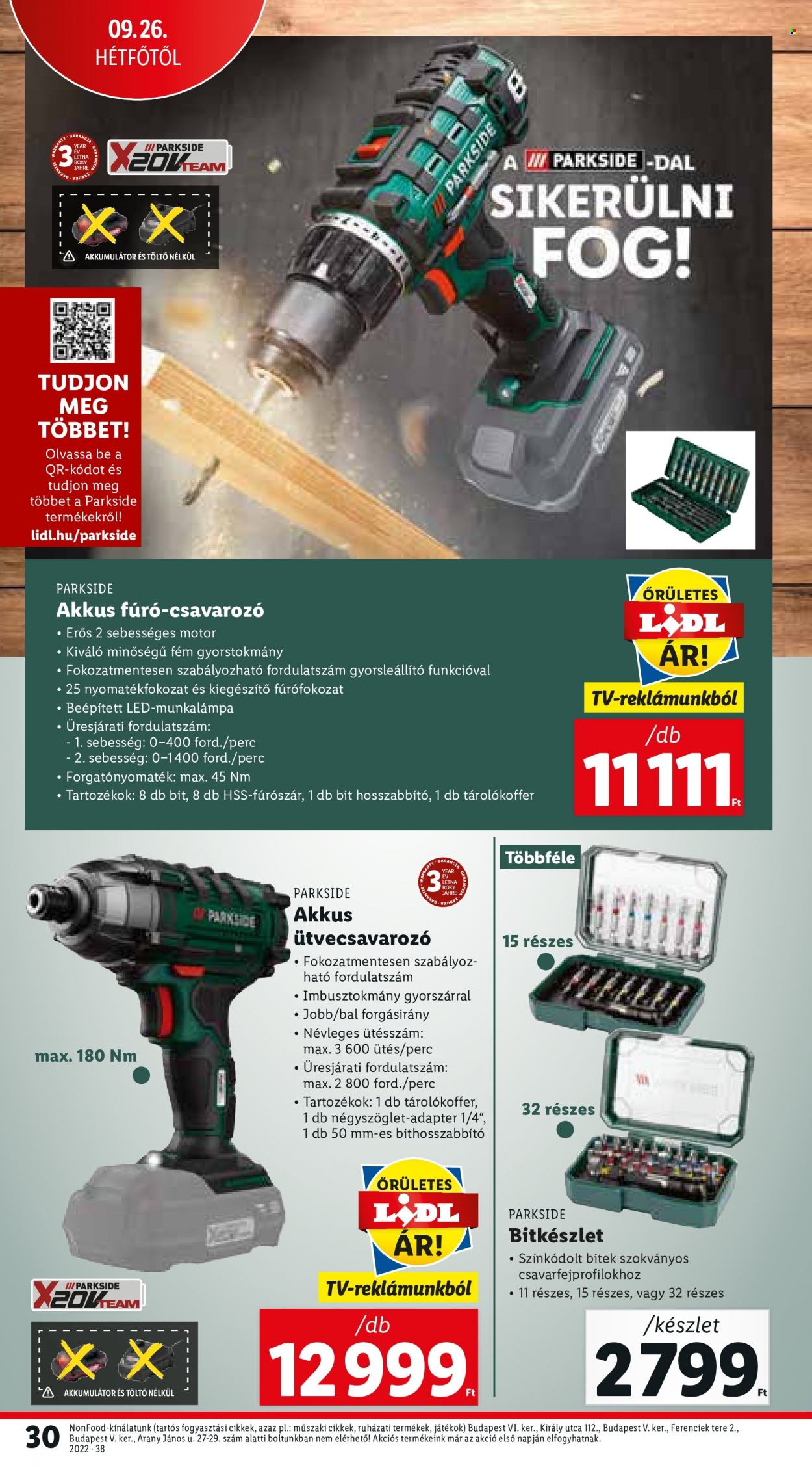 Lidl akciós újságok - 2022.09.22 - 2022.09.28. Oldal 30