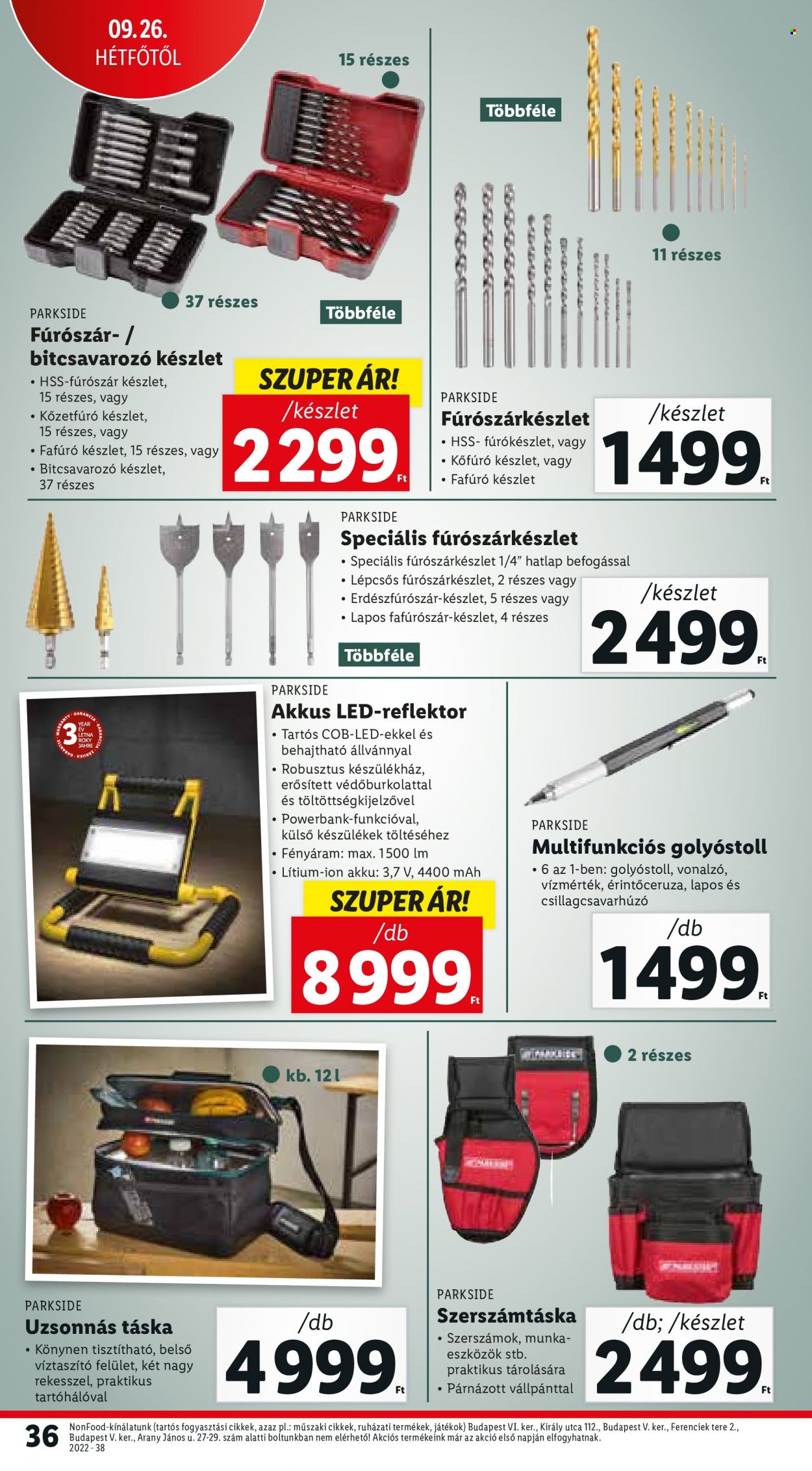 Lidl akciós újságok - 2022.09.22 - 2022.09.28. Oldal 36