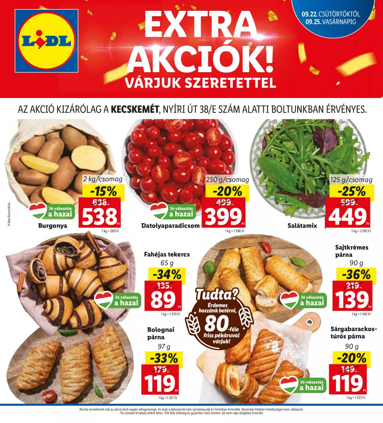 Lidl akciós újságok - 2022.09.22 - 2022.09.25. Oldal 1