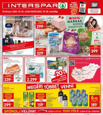Újság INTERSPAR - 2022.09.22 - 2022.09.28.