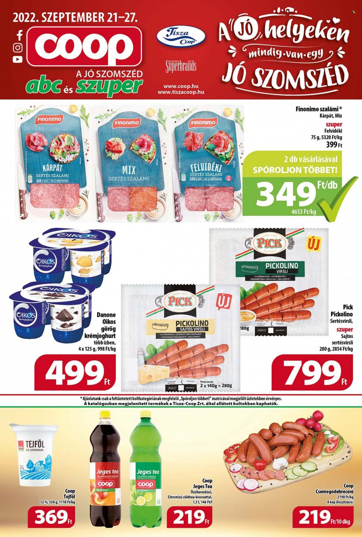 Coop akciós újságok - 2022.09.21 - 2022.09.27. Oldal 1