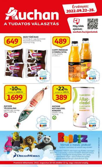 Újság Auchan - 2022.09.22 - 2022.09.28.