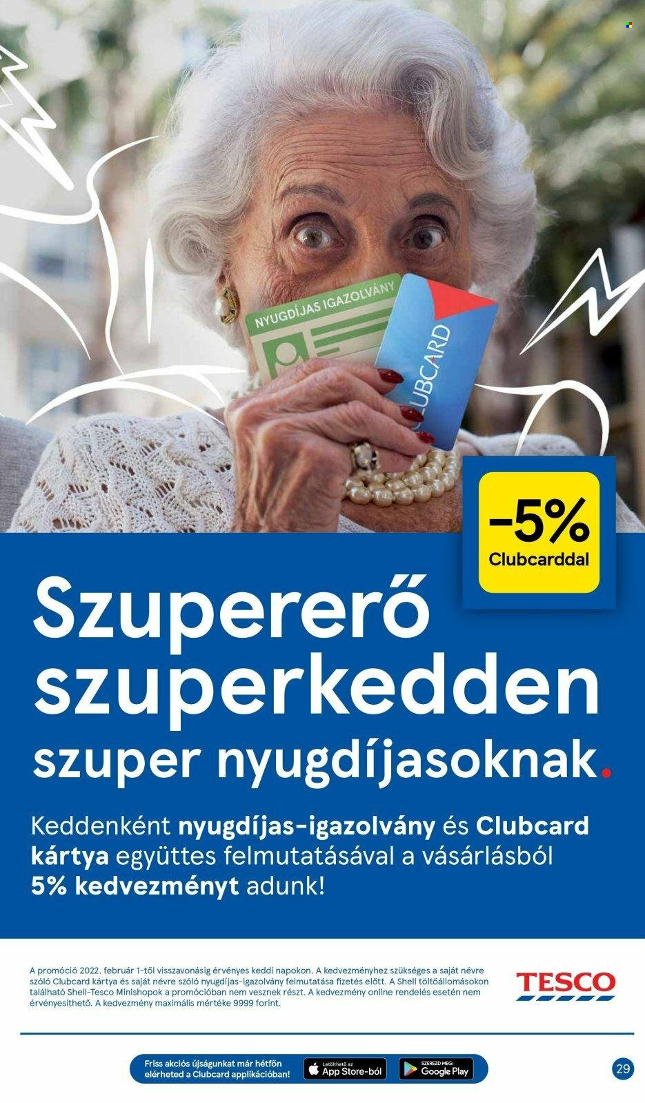 TESCO akciós újságok - 2022.09.22 - 2022.09.28. Oldal 29
