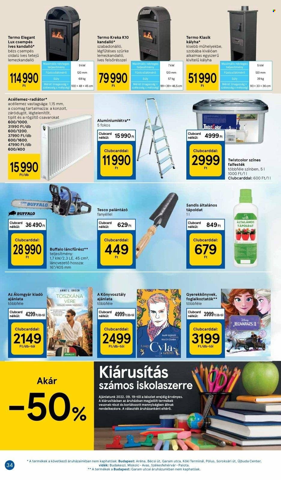 TESCO akciós újságok - 2022.09.22 - 2022.09.28. Oldal 34