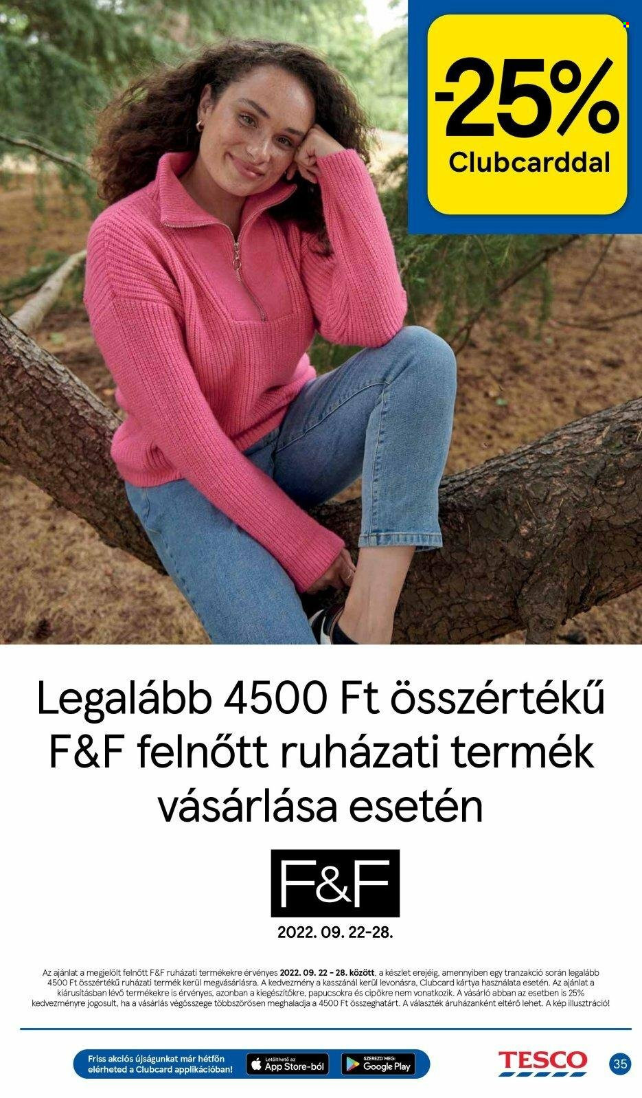 TESCO akciós újságok - 2022.09.22 - 2022.09.28. Oldal 35