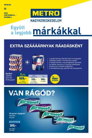 Újság Metro - 2022.09.21 - 2022.10.04.