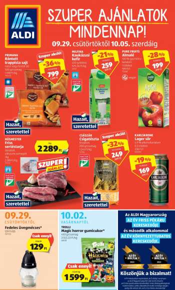 Újság Aldi - 2022.09.29 - 2022.10.05.