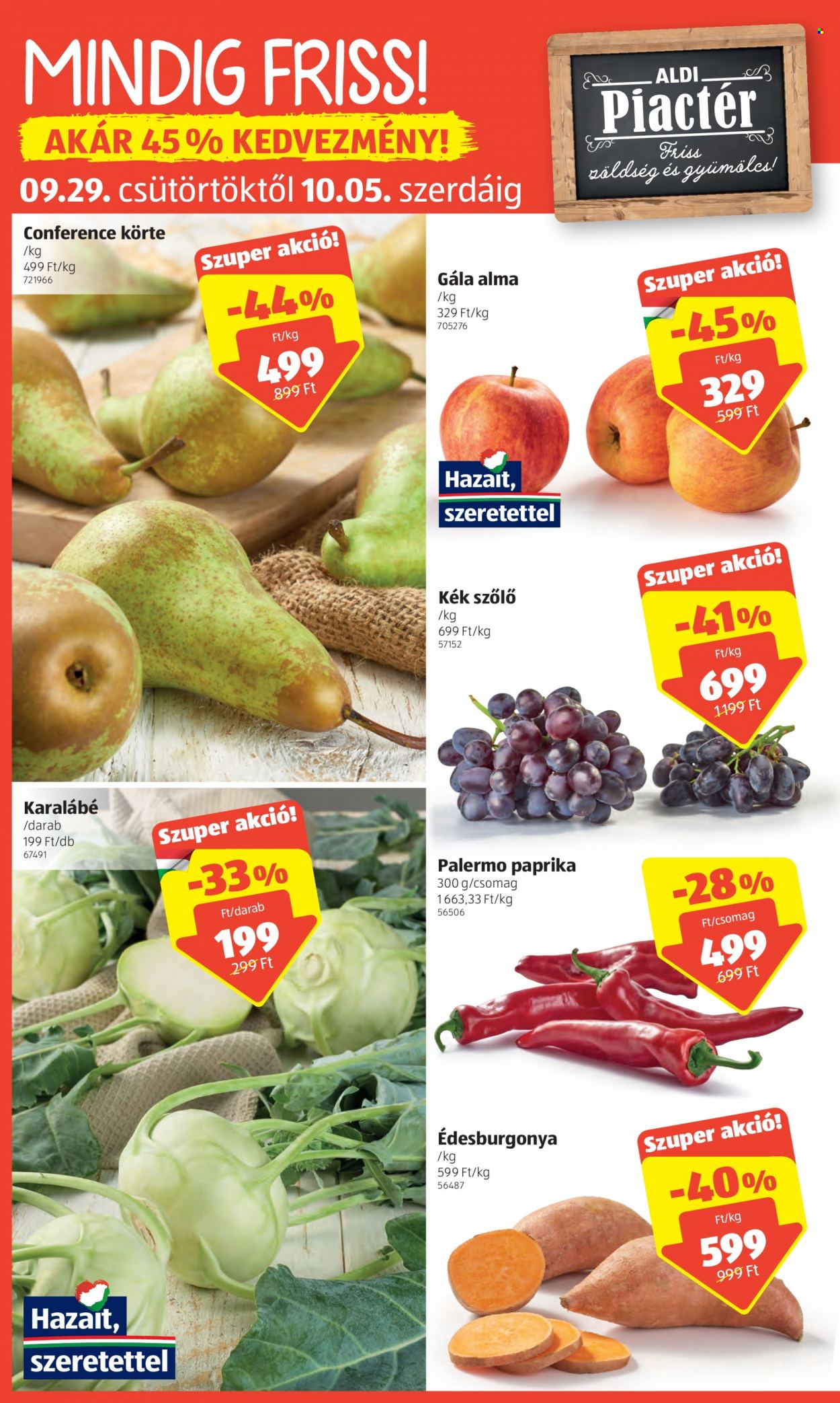 Aldi akciós újságok - 2022.09.29 - 2022.10.05. Oldal 2
