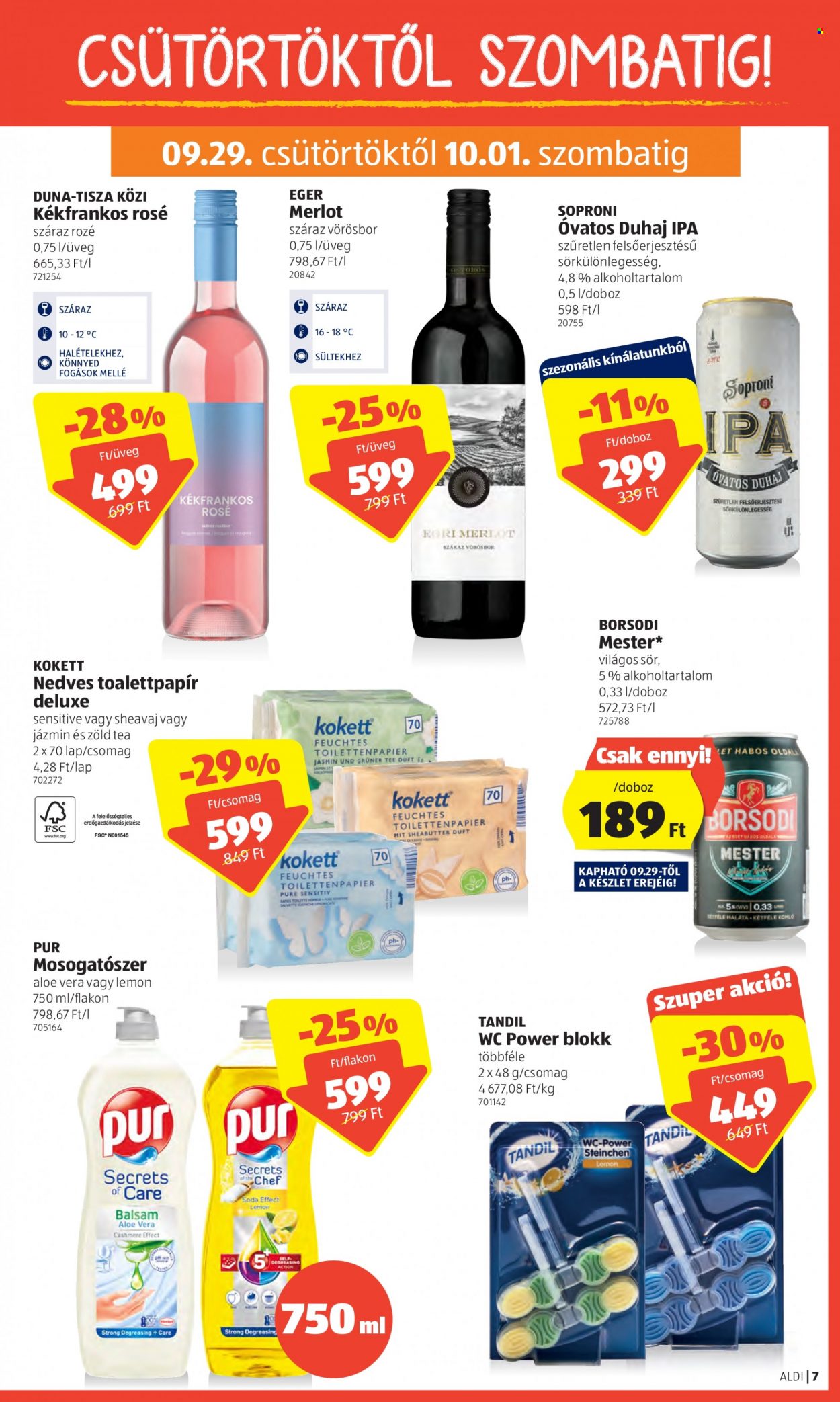 Aldi akciós újságok - 2022.09.29 - 2022.10.05. Oldal 7