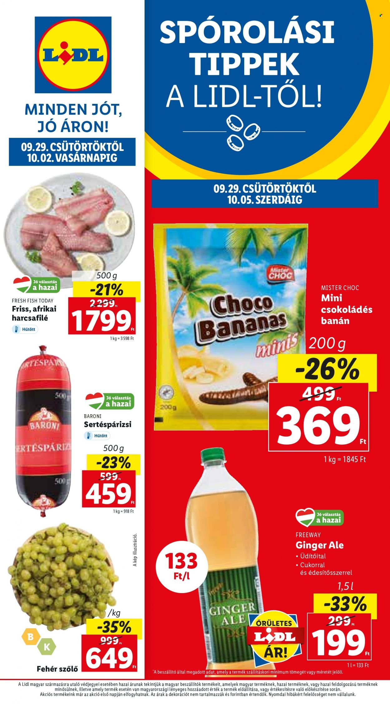 Lidl akciós újságok - 2022.09.29 - 2022.10.05. Oldal 1