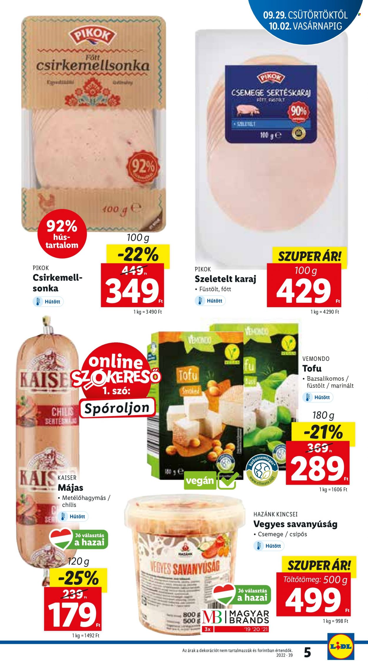 Lidl akciós újságok - 2022.09.29 - 2022.10.05. Oldal 5