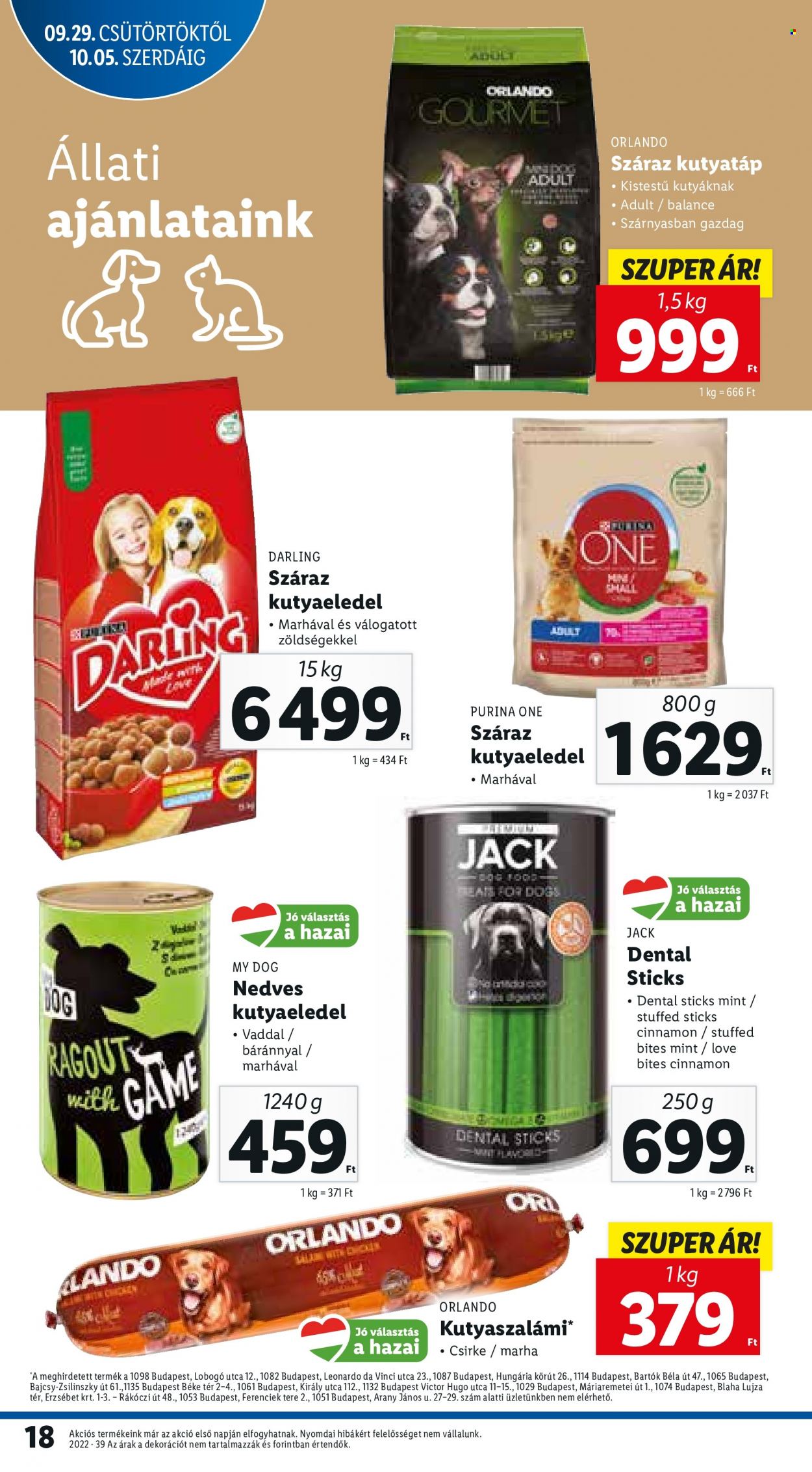 Lidl akciós újságok - 2022.09.29 - 2022.10.05. Oldal 18