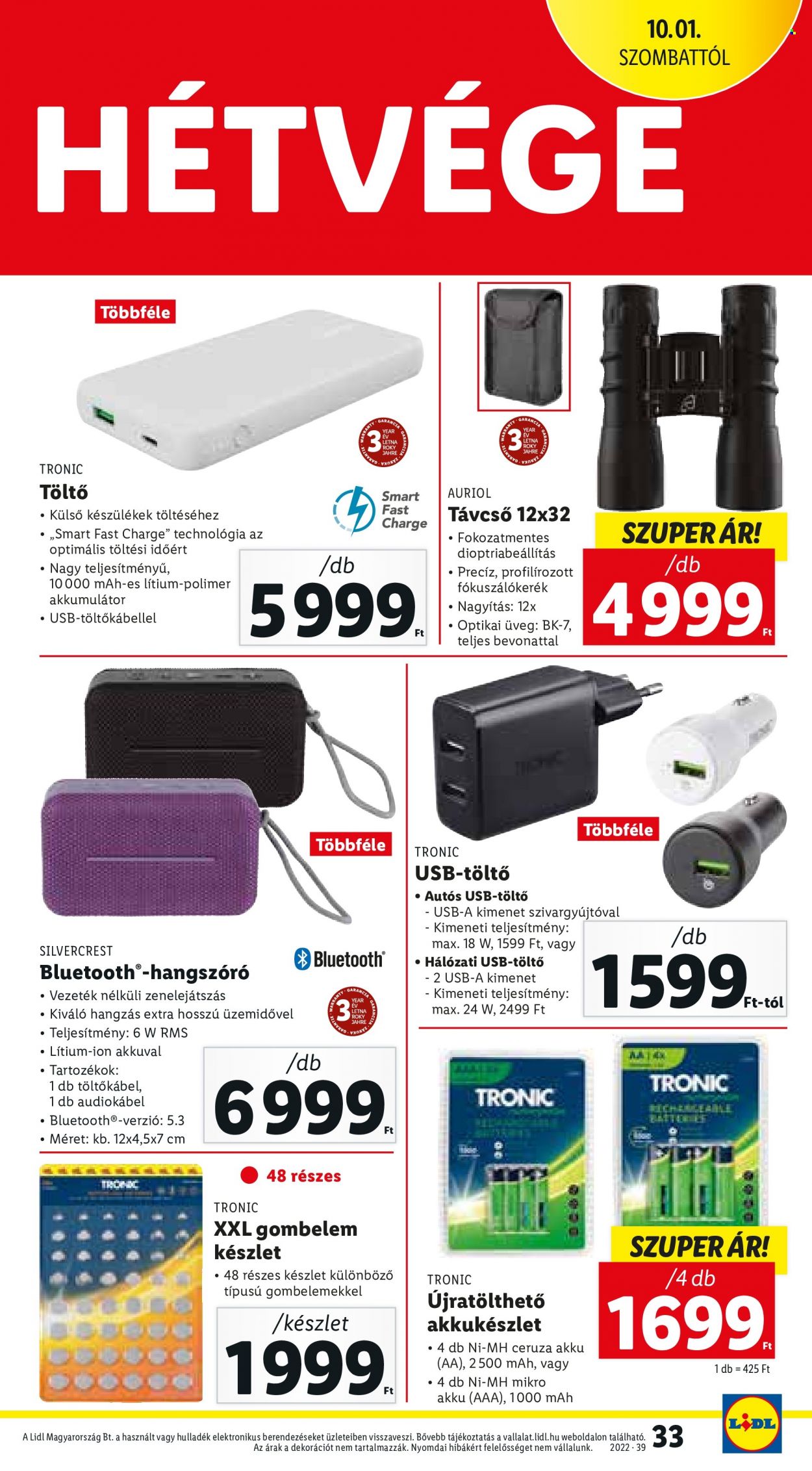 Lidl akciós újságok - 2022.09.29 - 2022.10.05. Oldal 33