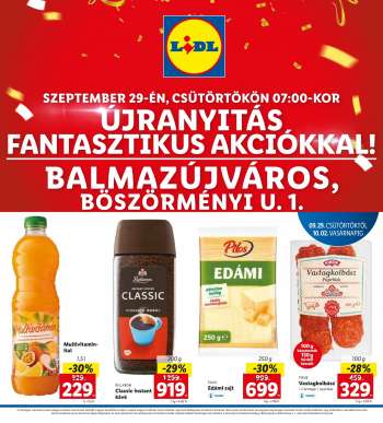 Újság Lidl - 2022.09.29 - 2022.10.02.