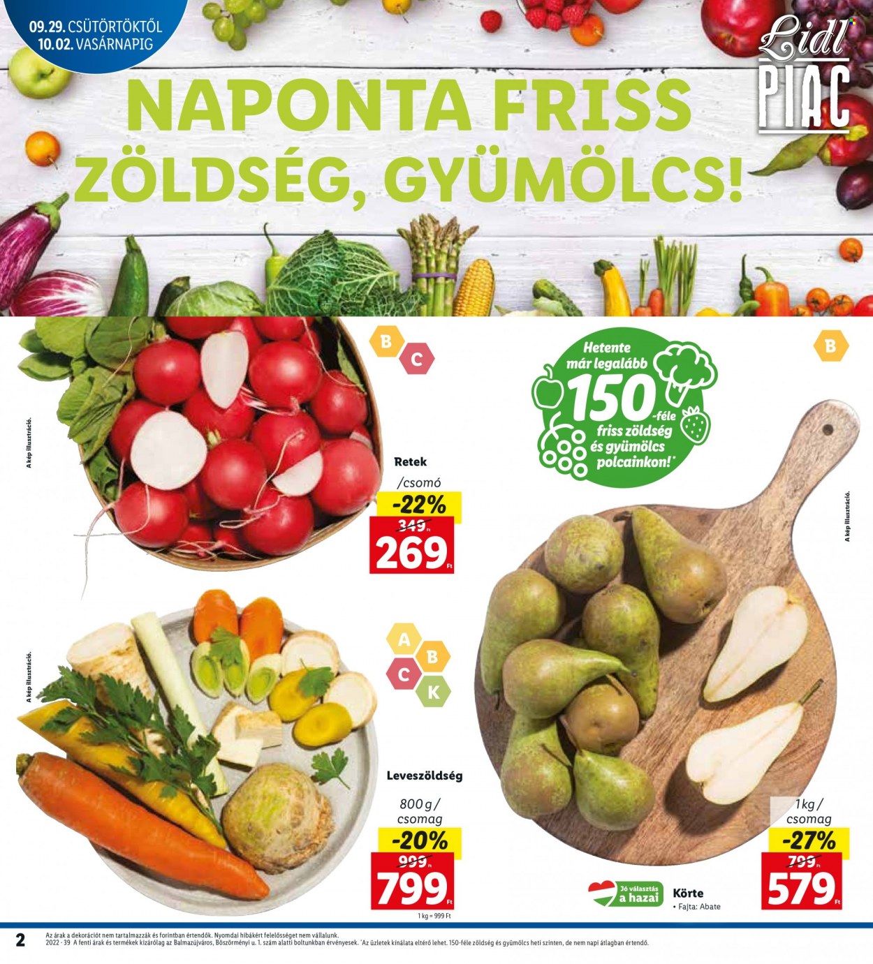 Lidl akciós újságok - 2022.09.29 - 2022.10.02. Oldal 2