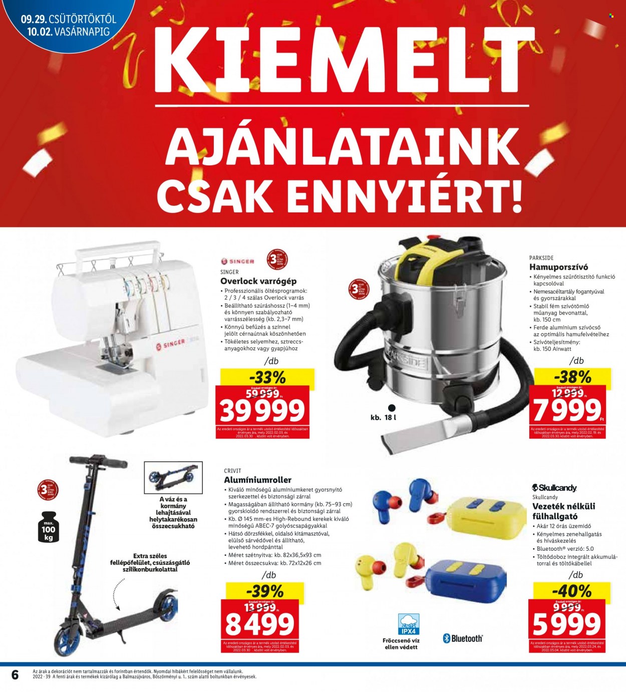 Lidl akciós újságok - 2022.09.29 - 2022.10.02. Oldal 6
