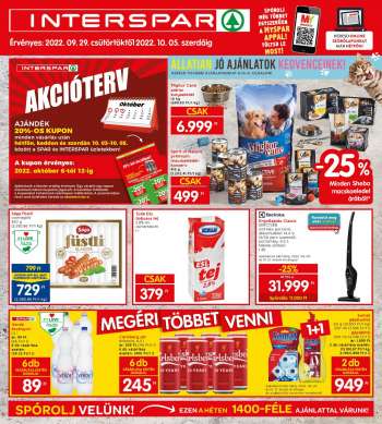 Újság INTERSPAR - 2022.09.29 - 2022.10.05.
