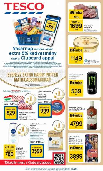 Újság TESCO - 2022.09.29 - 2022.10.05.