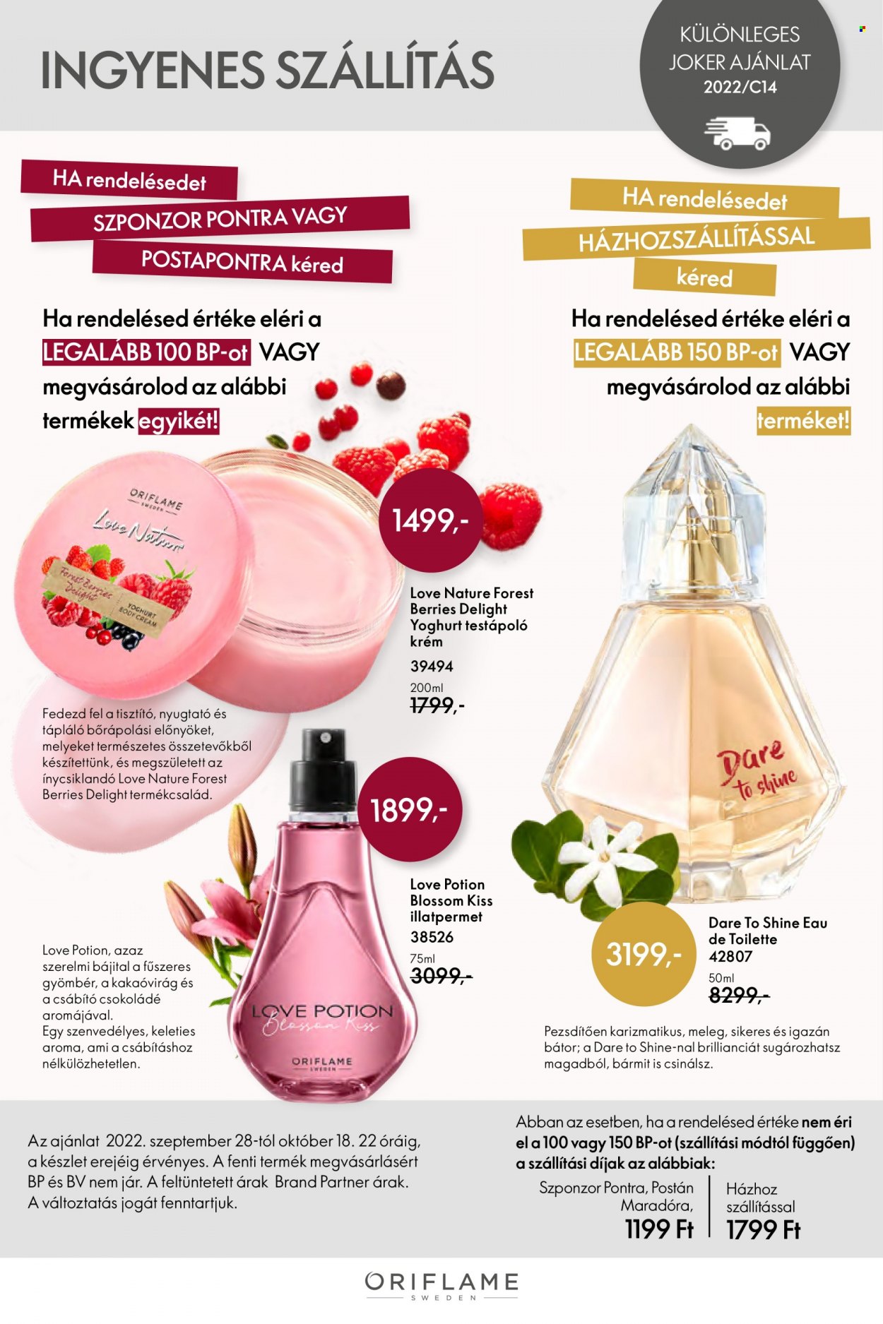 Oriflame akciós újságok - 2022.09.28 - 2022.10.18. Oldal 1