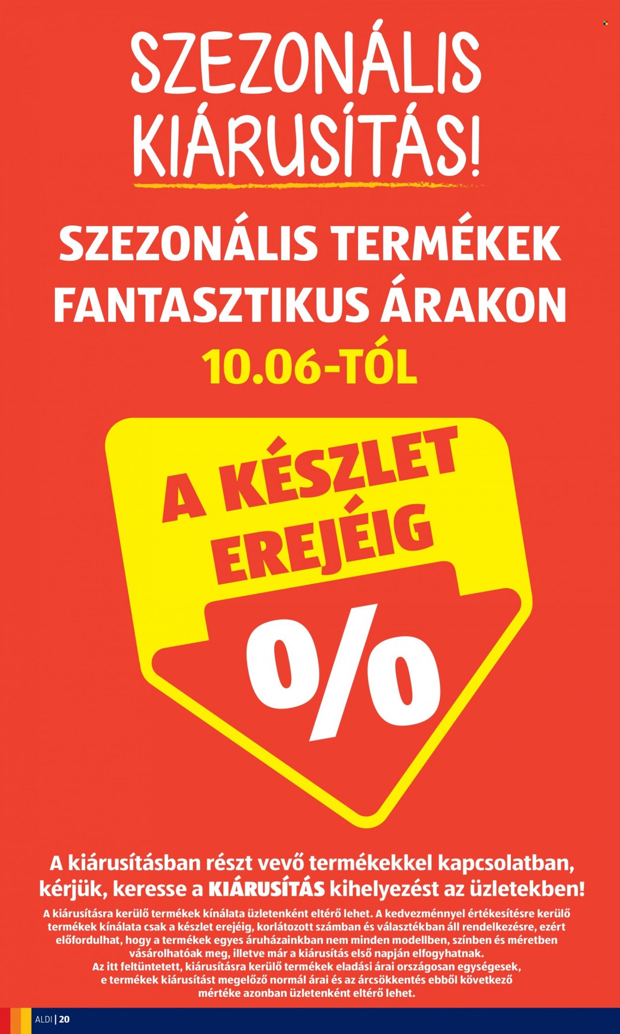 Aldi akciós újságok - 2022.10.06 - 2022.10.12. Oldal 20