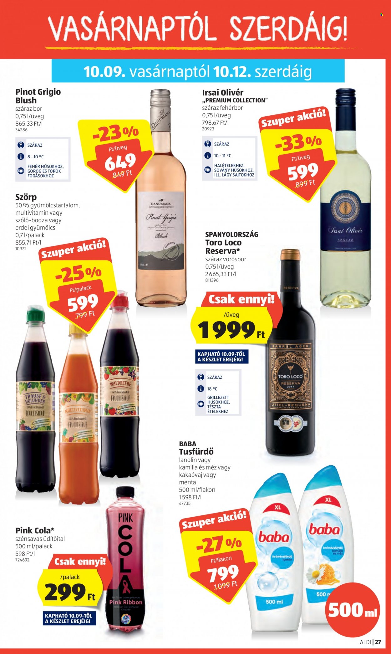 Aldi akciós újságok - 2022.10.06 - 2022.10.12. Oldal 27