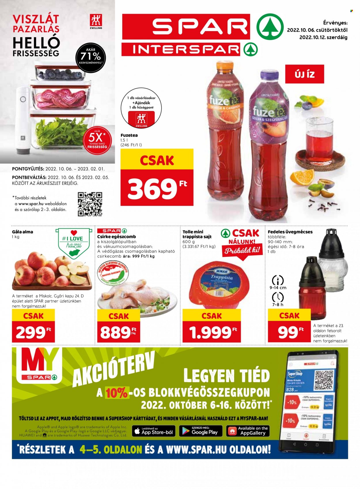 SPAR akciós újságok - 2022.10.06 - 2022.10.12. Oldal 1
