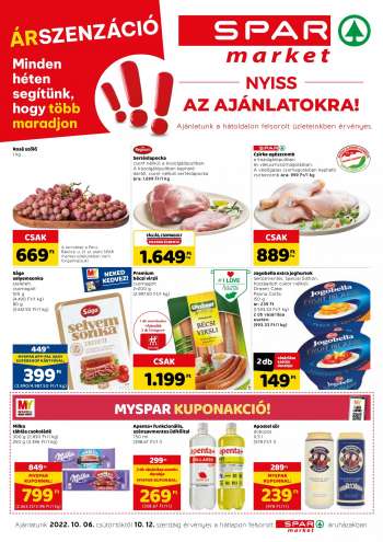 Újság SPAR market - 2022.10.06 - 2022.10.12.