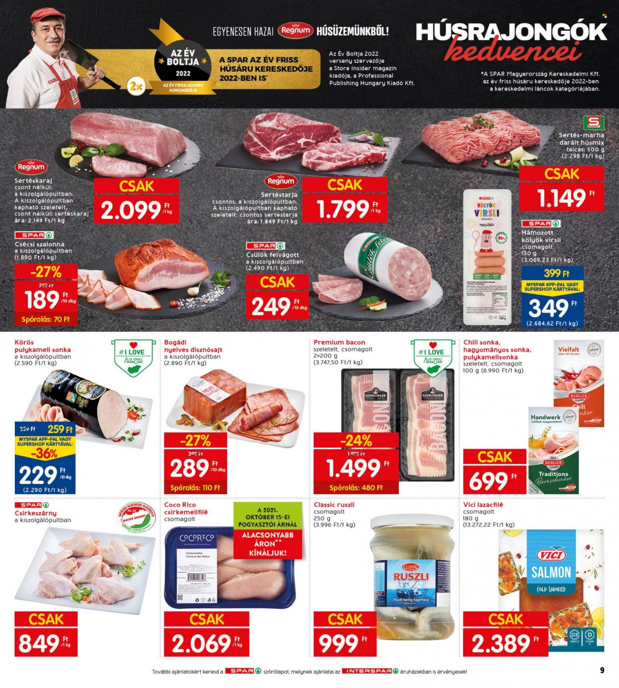 INTERSPAR akciós újságok - 2022.10.06 - 2022.10.12. Oldal 13