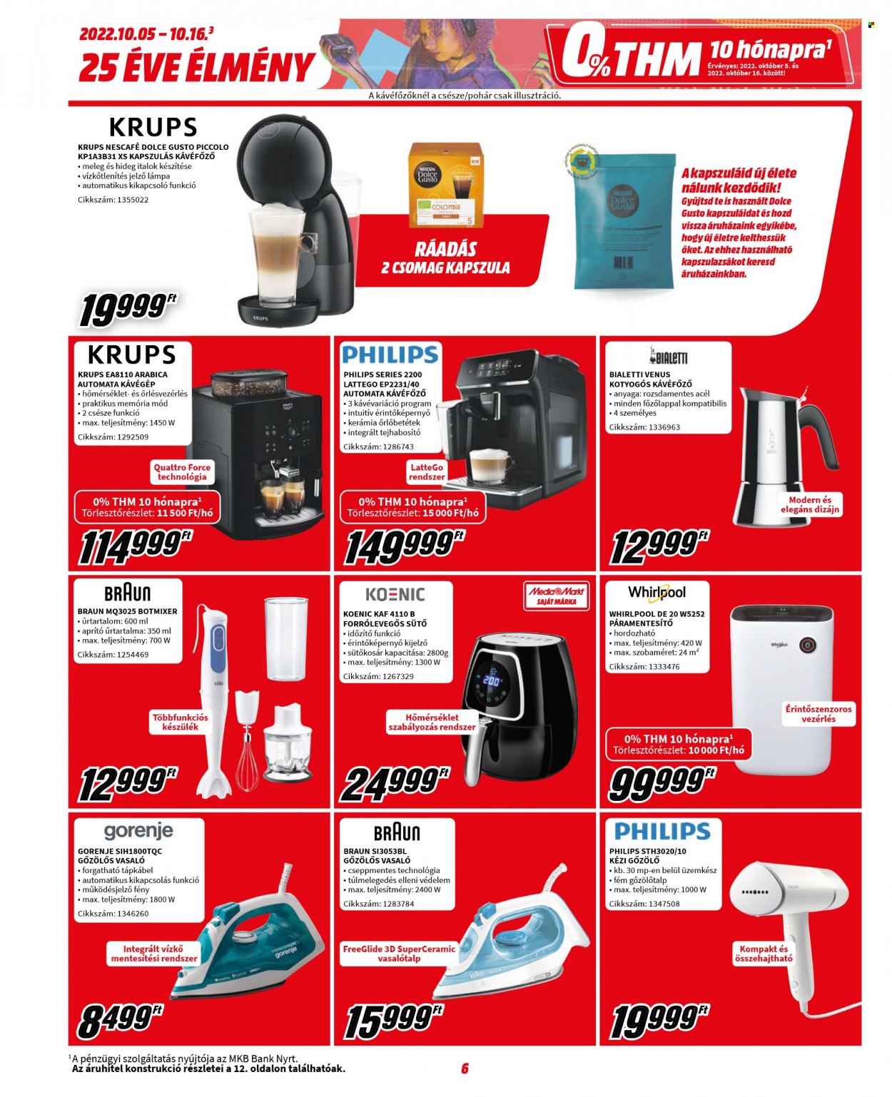 MediaMarkt akciós újságok - 2022.10.05 - 2022.10.16. Oldal 6