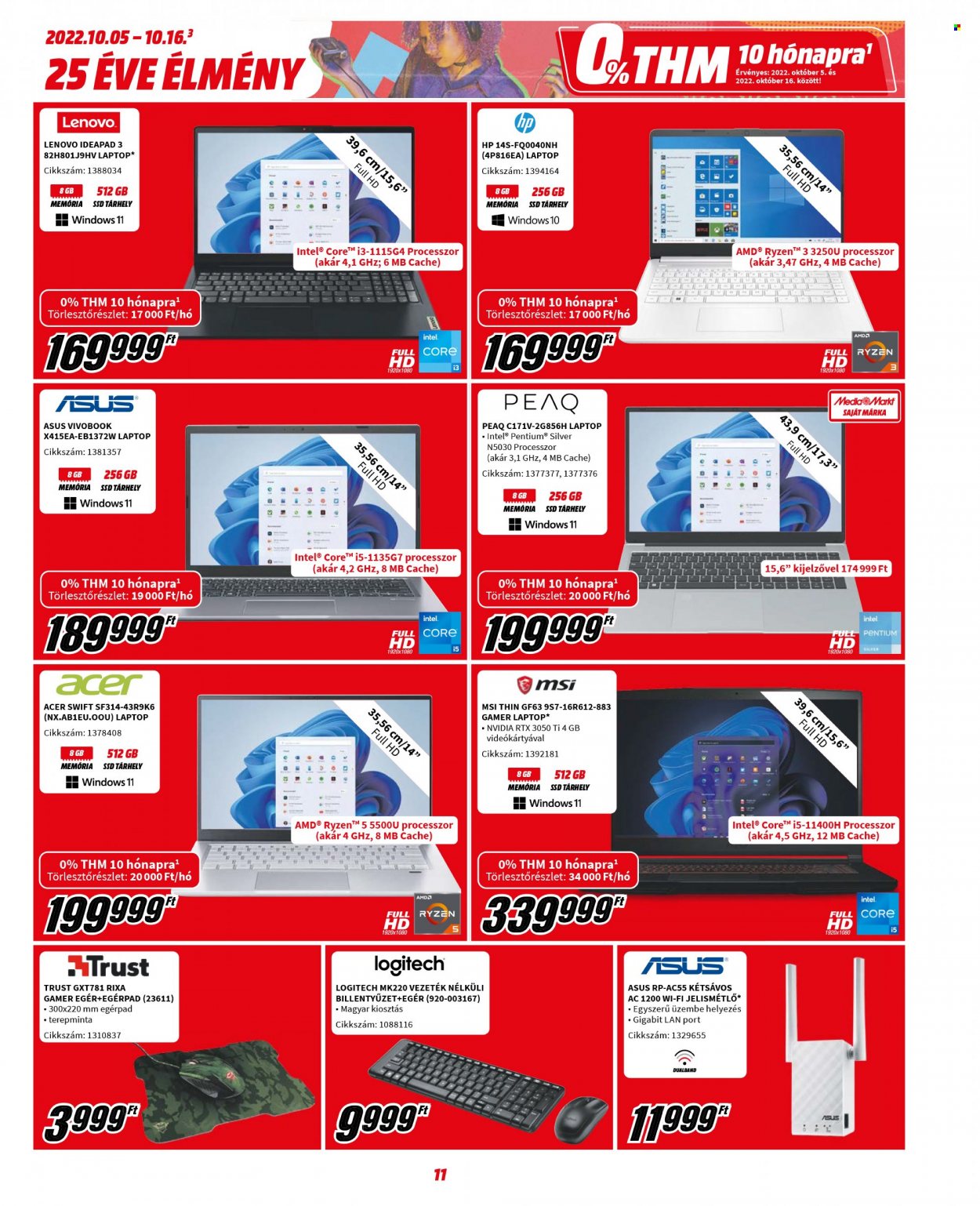 MediaMarkt akciós újságok - 2022.10.05 - 2022.10.16. Oldal 11