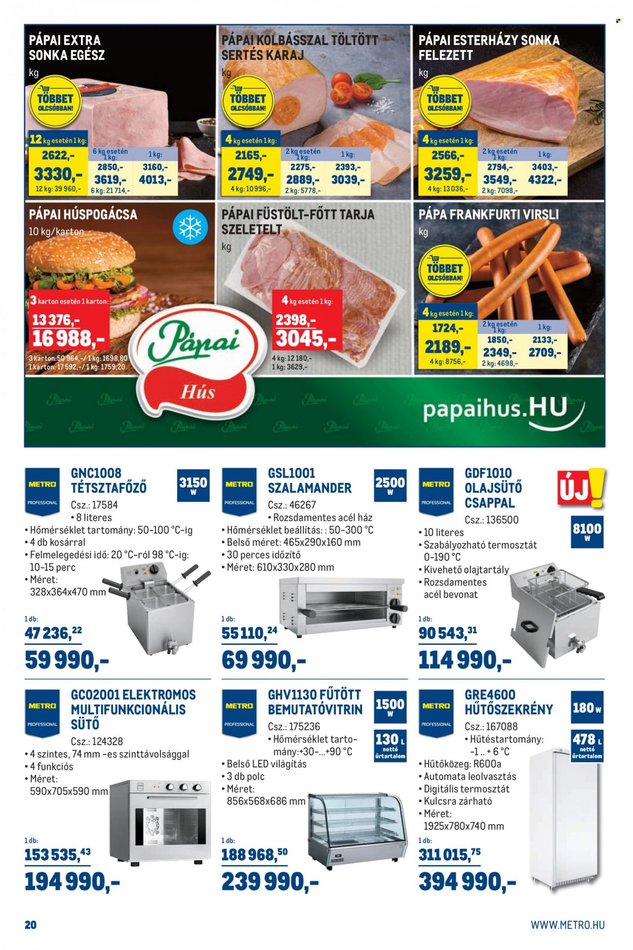 Metro akciós újságok - 2022.10.05 - 2022.11.01. Oldal 20