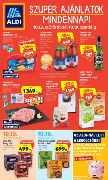 Újság Aldi - 2022.10.13 - 2022.10.19.