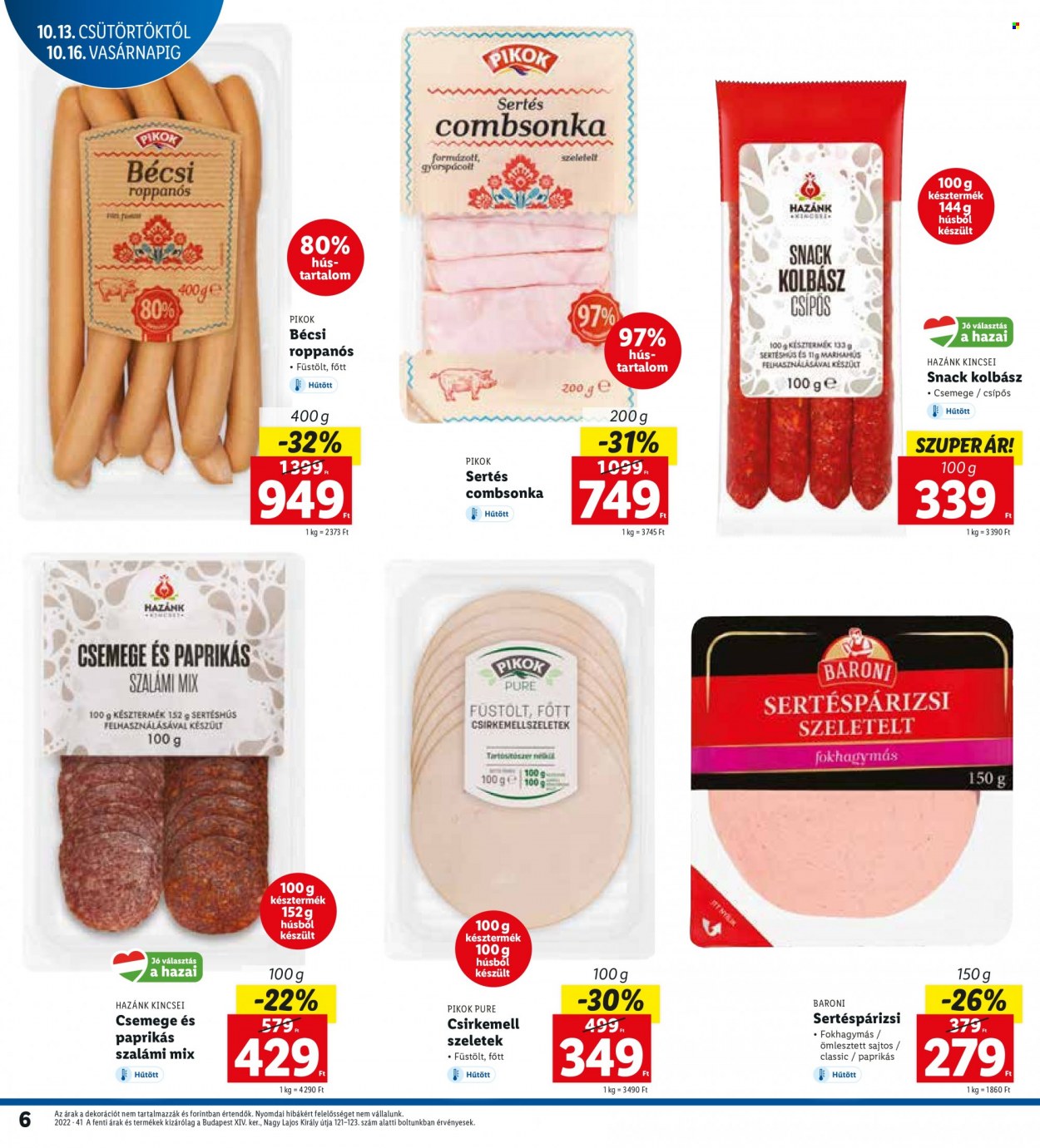 Lidl akciós újságok - 2022.10.13 - 2022.10.16. Oldal 6