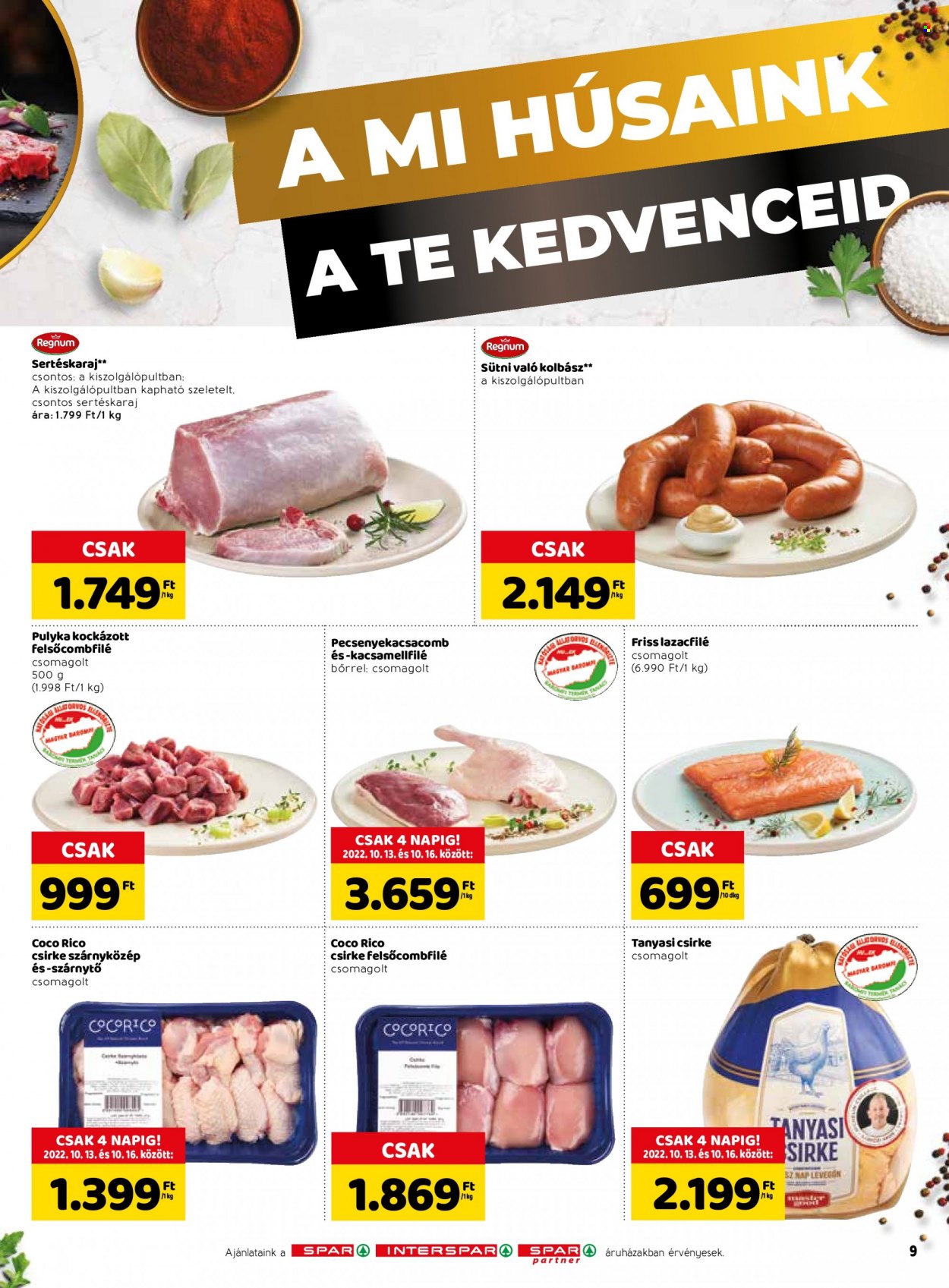 SPAR akciós újságok - 2022.10.13 - 2022.10.19. Oldal 13