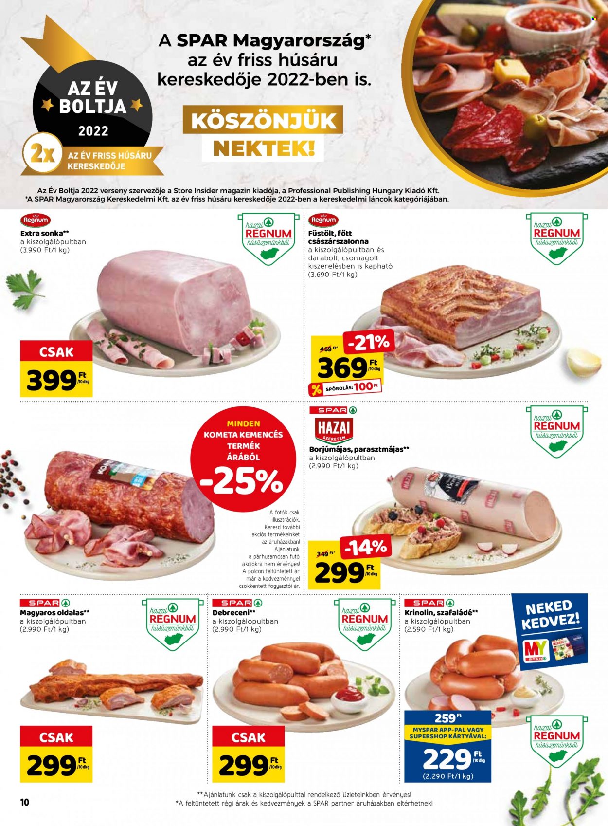 SPAR akciós újságok - 2022.10.13 - 2022.10.19. Oldal 14