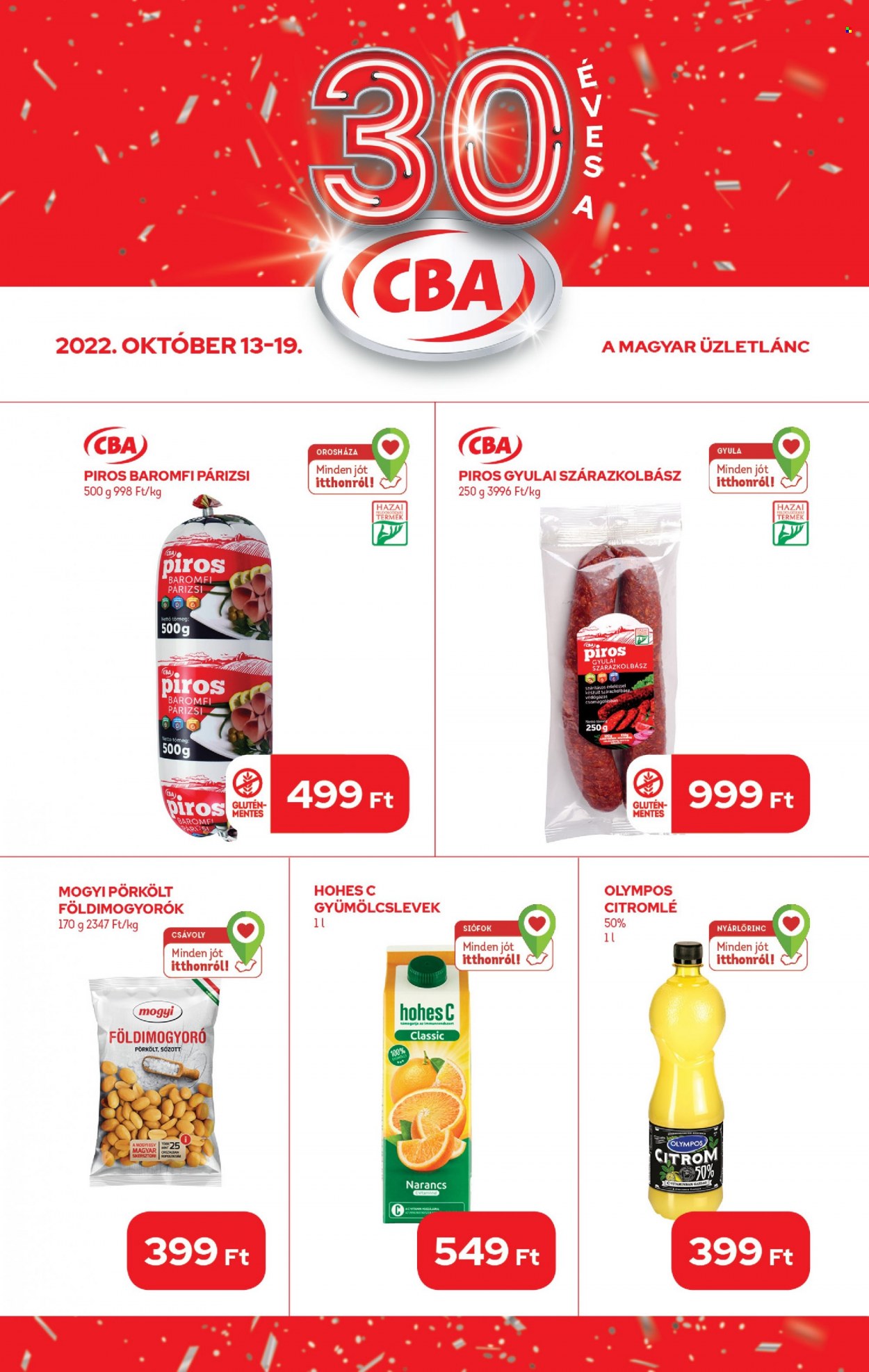CBA akciós újságok - 2022.10.13 - 2022.10.19. Oldal 1