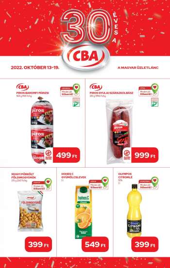 Újság CBA - 2022.10.13 - 2022.10.19.