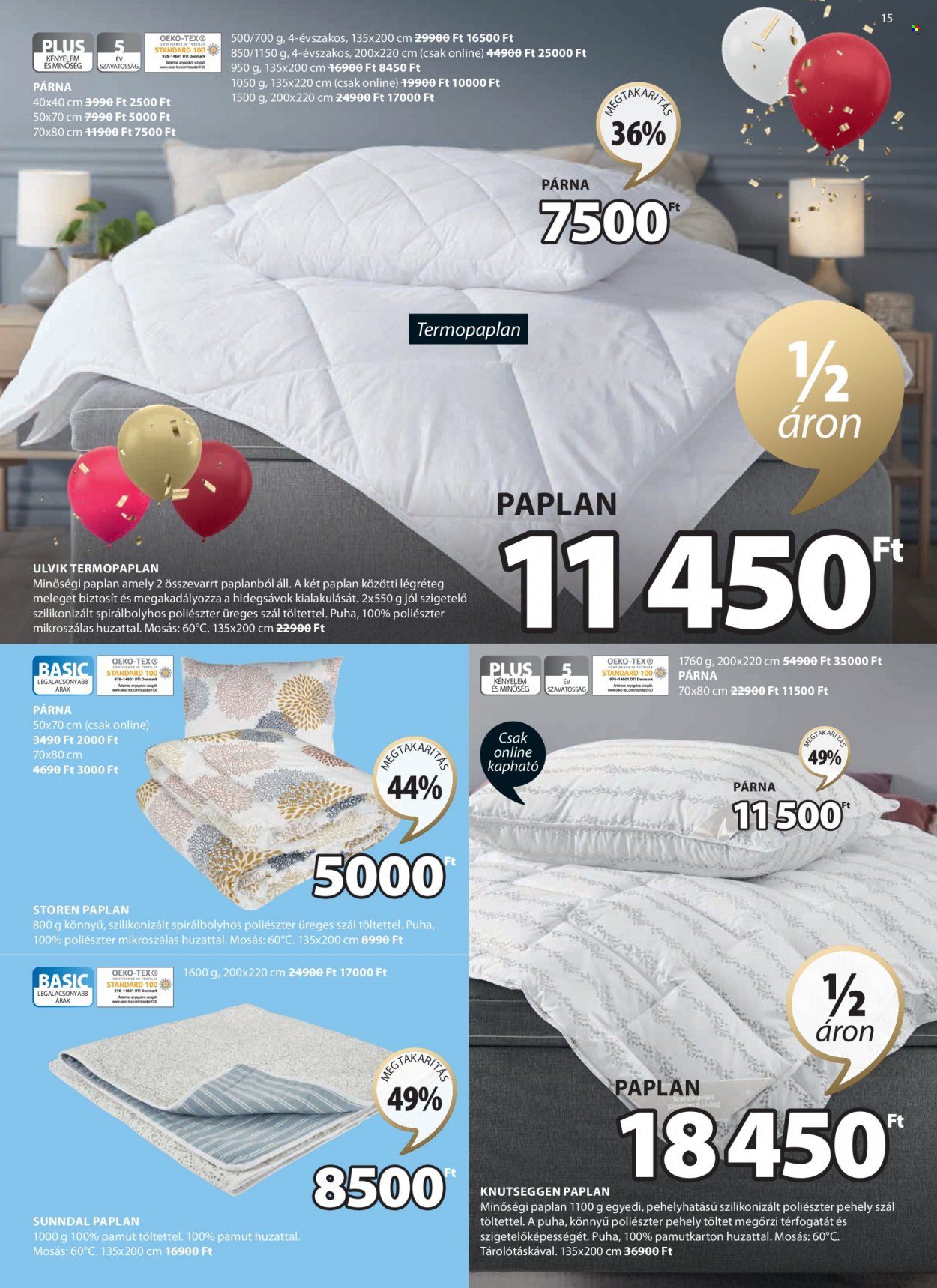 JYSK akciós újságok - 2022.10.12 - 2022.10.18. Oldal 15