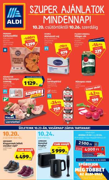 Újság Aldi - 2022.10.20 - 2022.10.26.