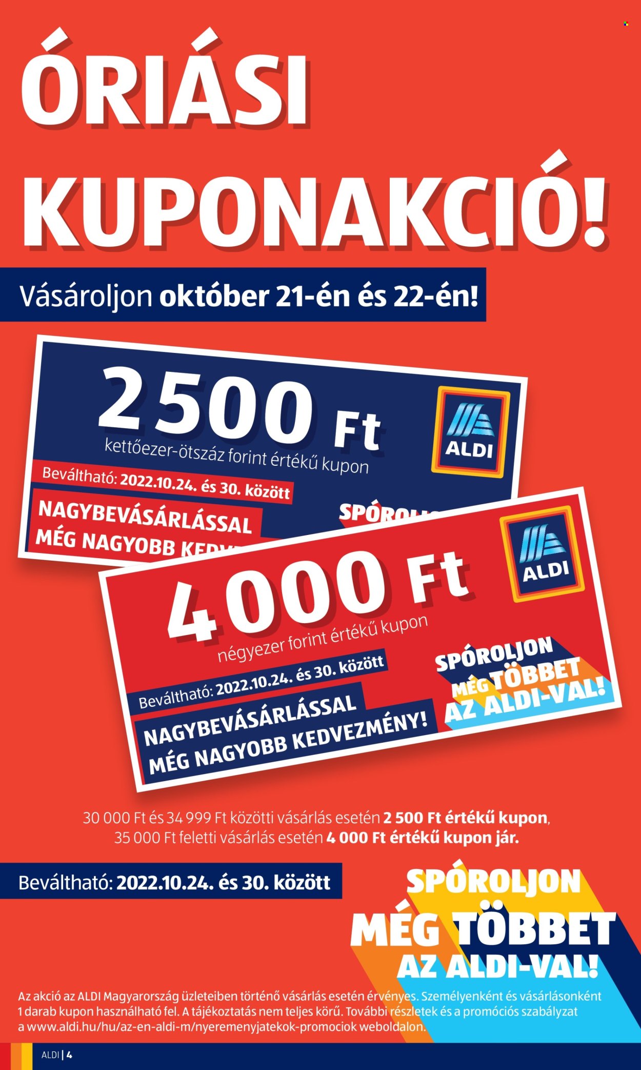 Aldi akciós újságok - 2022.10.20 - 2022.10.26. Oldal 4